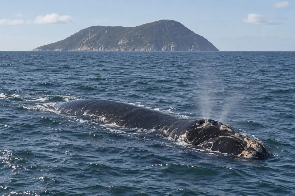 A southern right whale in King George Sound