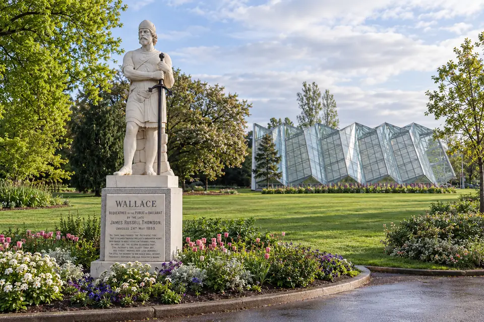 Statuary in the Ballarat Botanical Gardens