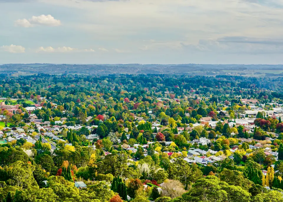 The view from Mount Gibraltar over Bowral