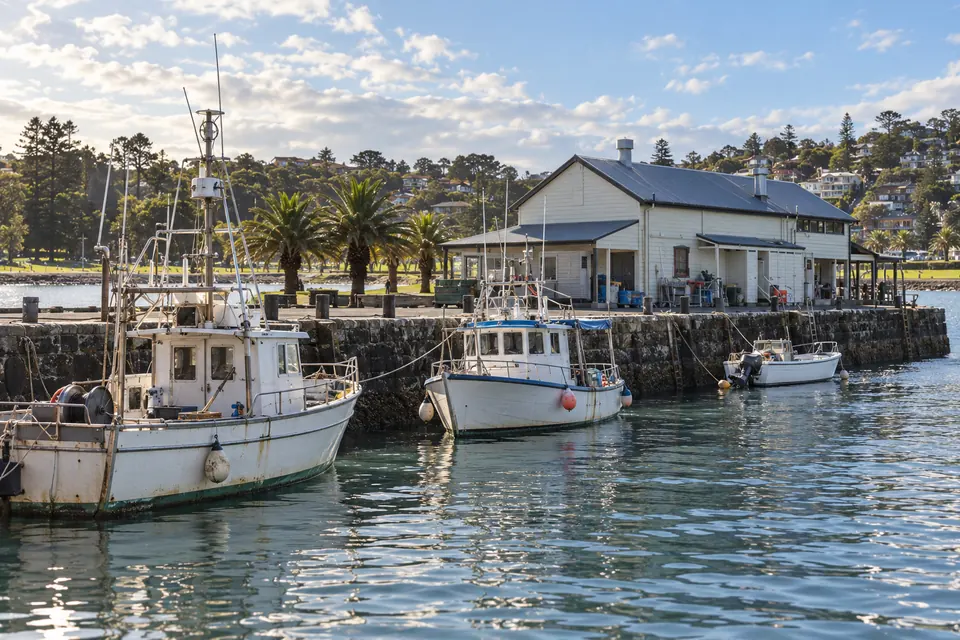 Kiama Harbour and its fishing boats
