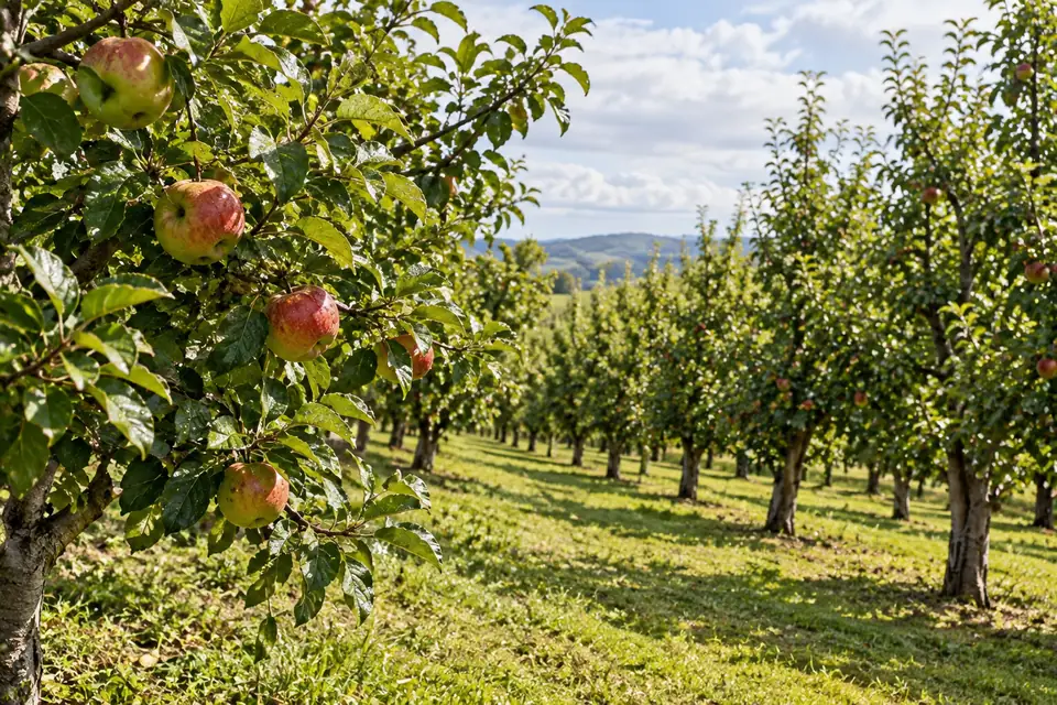 An apple orchard near Orange