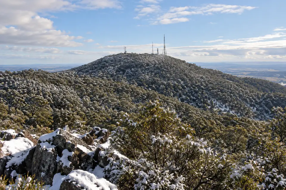 Snow on Mount Canobolas