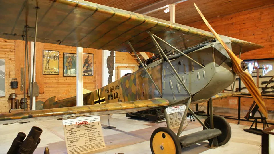 The Fokker D.VII in the museum