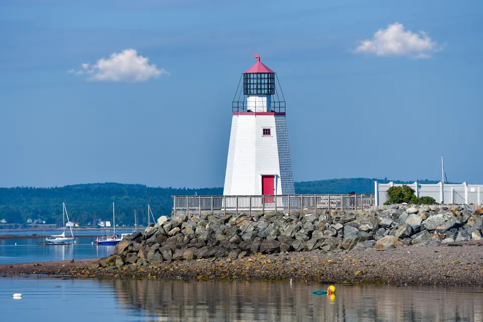 Pendlebury Lighthouse at the point