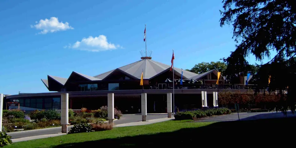 The Festival Theatre and its tent-shaped roof