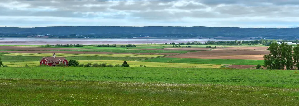The Grand Pré dykelands from the viewpoint