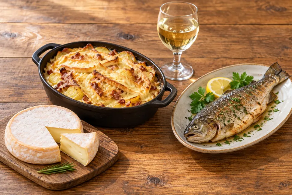 The Savoyard table: mountain cheeses and lake fish