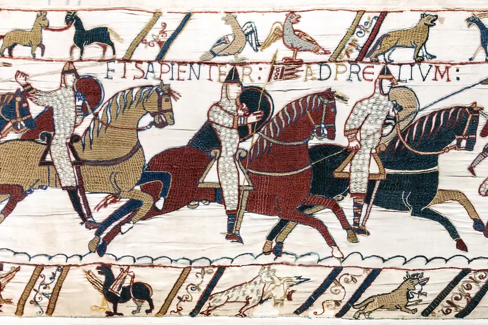 The Bayeux Tapestry, the eleventh-century embroidery