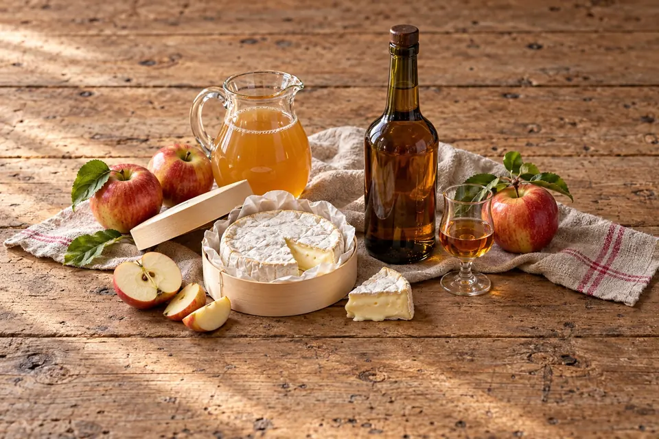 Norman cheese, cider and Calvados