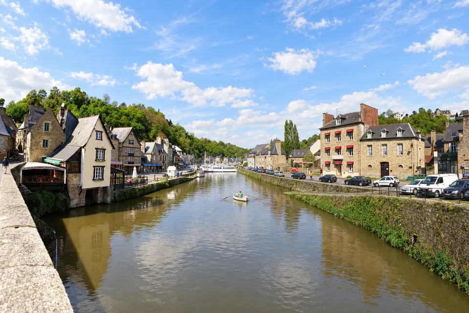 The old port on the Rance below the viaduct
