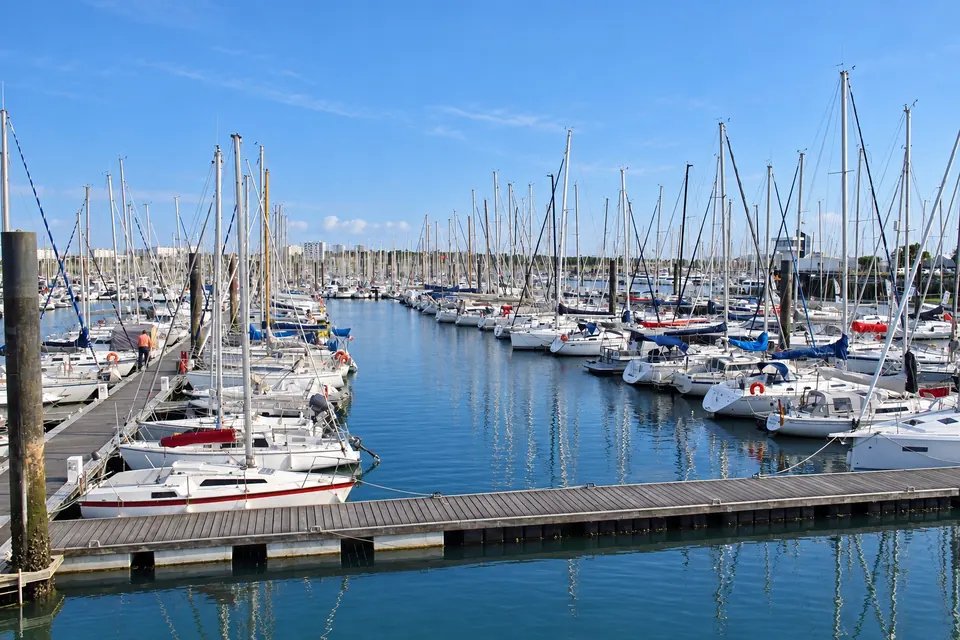 The masts of Les Minimes marina