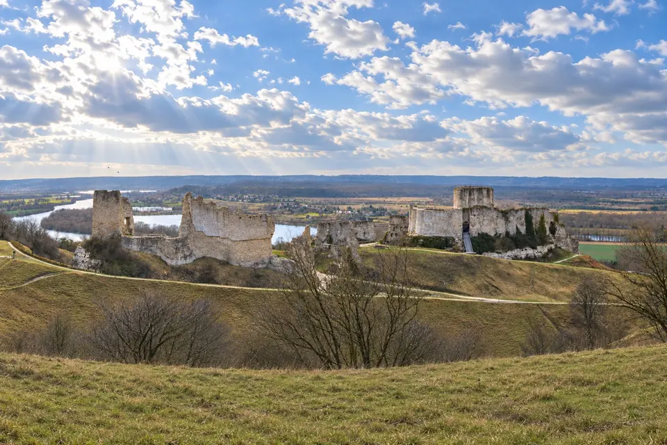 Château Gaillard above Les Andelys and the Seine