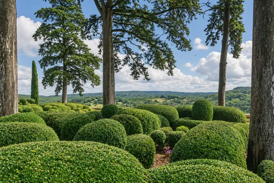 The hanging boxwood gardens of Marqueyssac