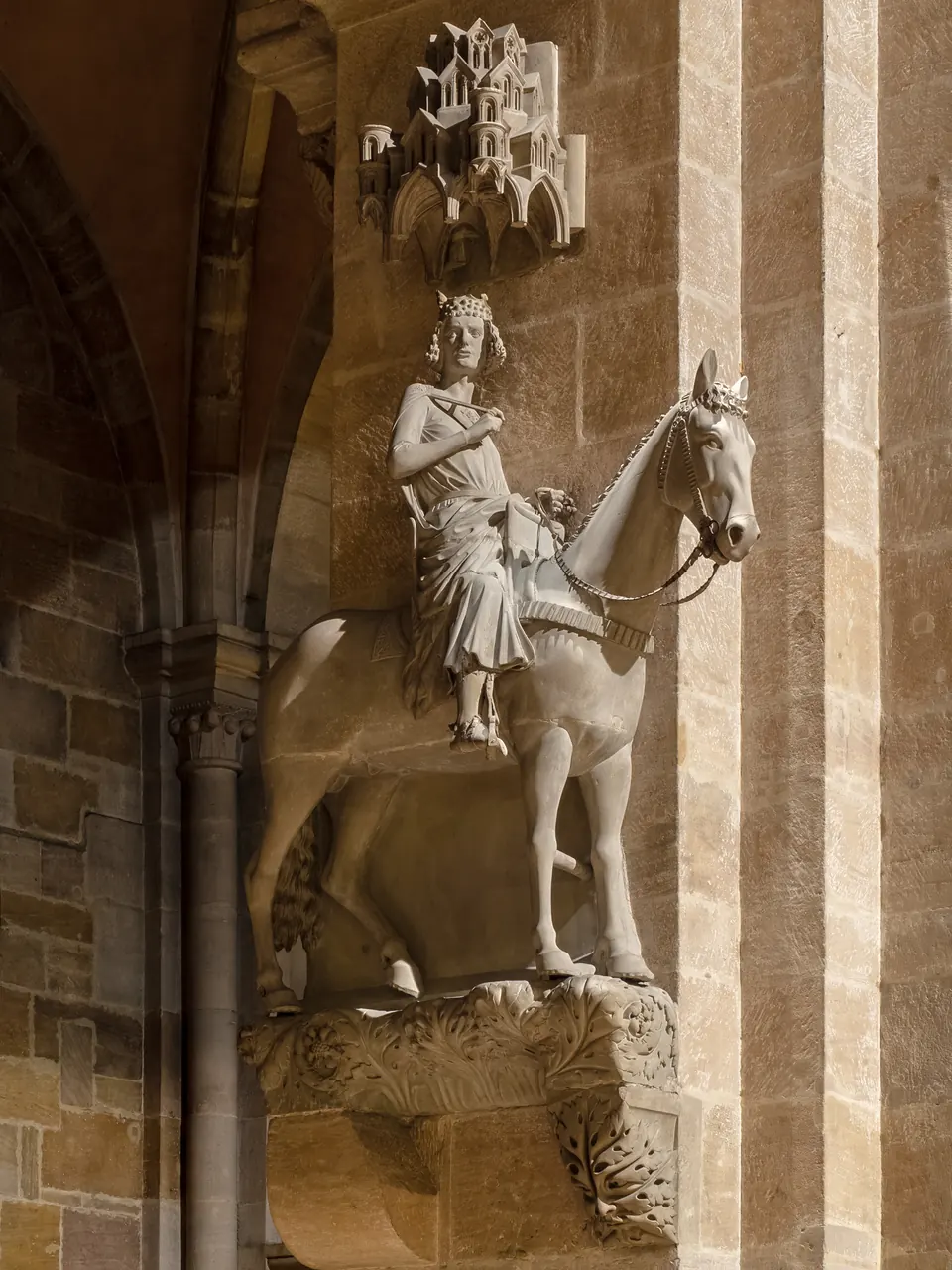 The Bamberger Reiter, the stone horseman inside the cathedral