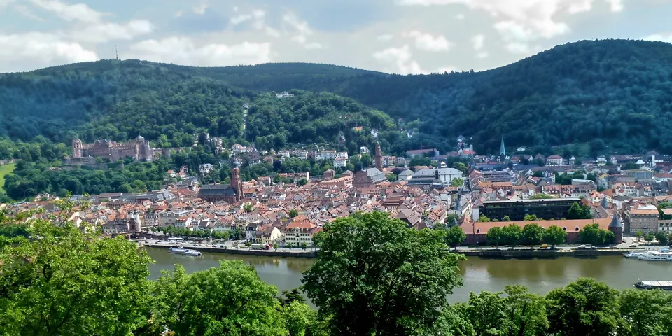 The panorama from the Philosophenweg