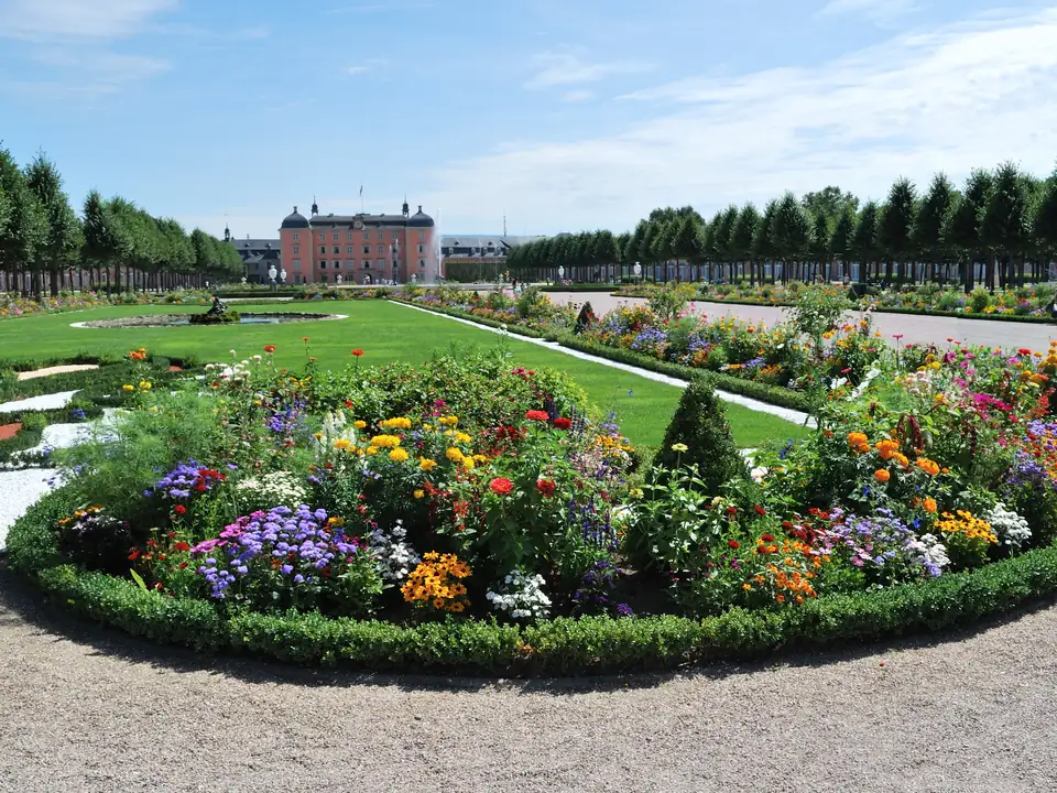 The palace gardens of Schwetzingen