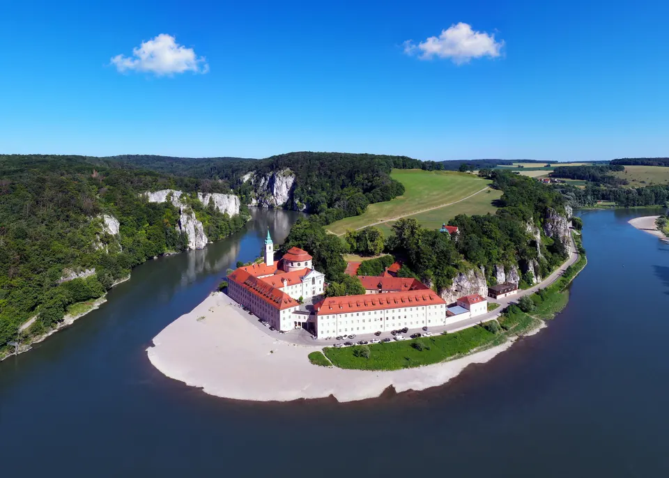 Weltenburg Abbey at the mouth of the Danube Gorge