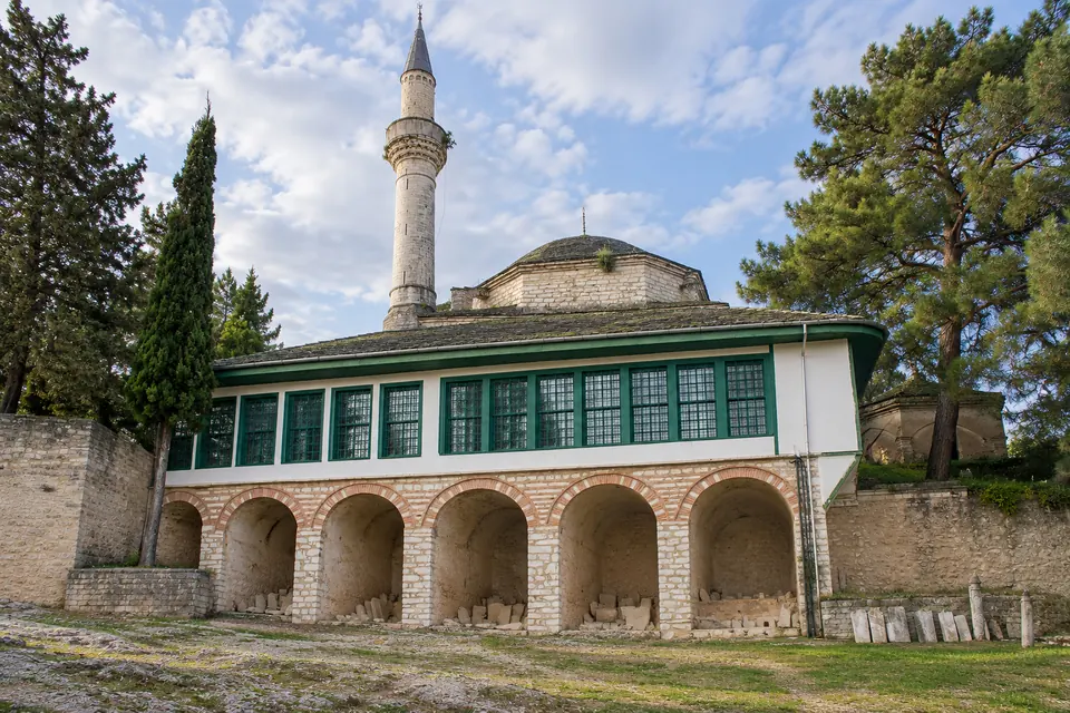 The Aslan Pasha mosque in the castle's northeast citadel