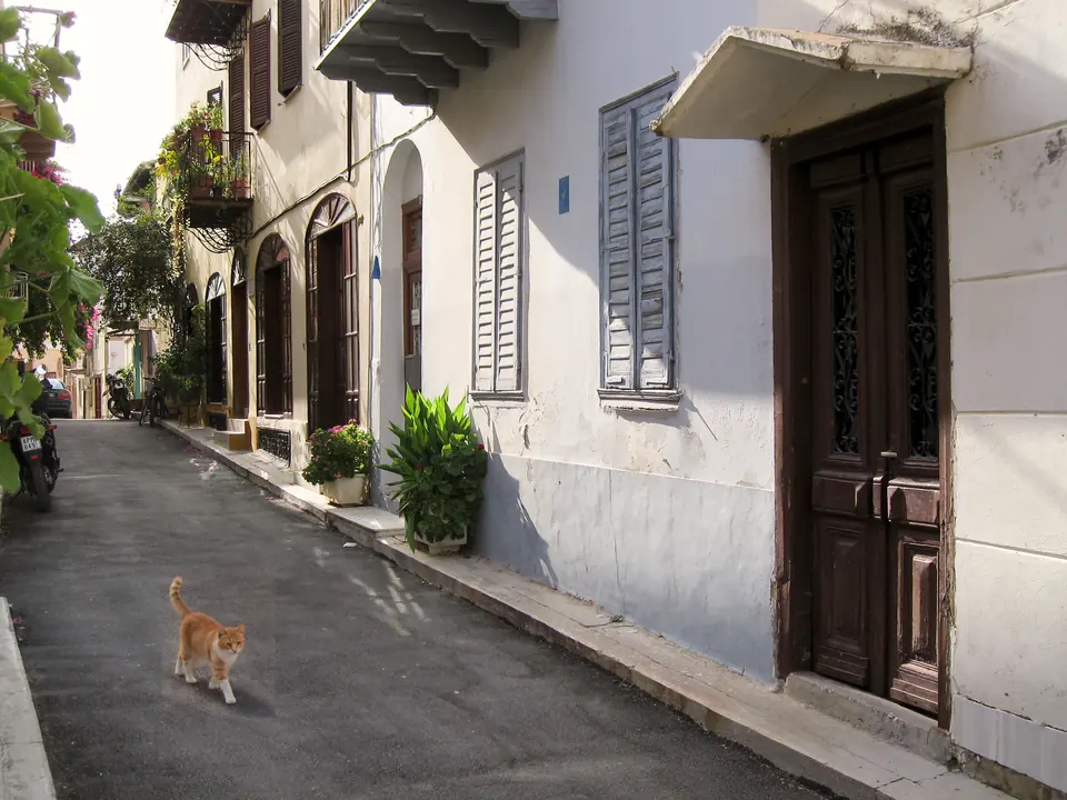 The lanes and balconies of the old town