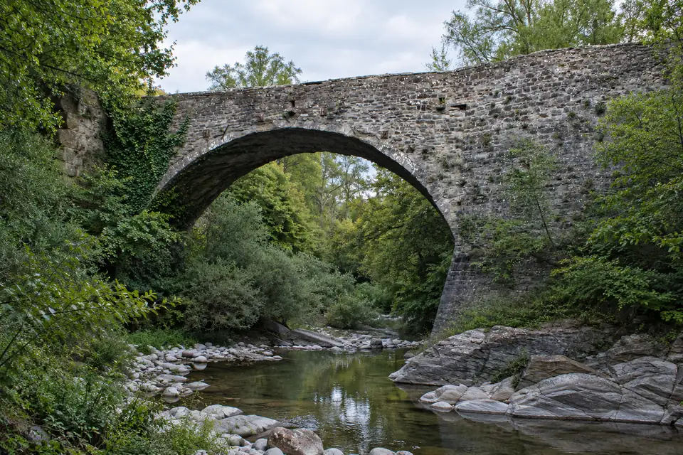 The old bridge over the Senatello