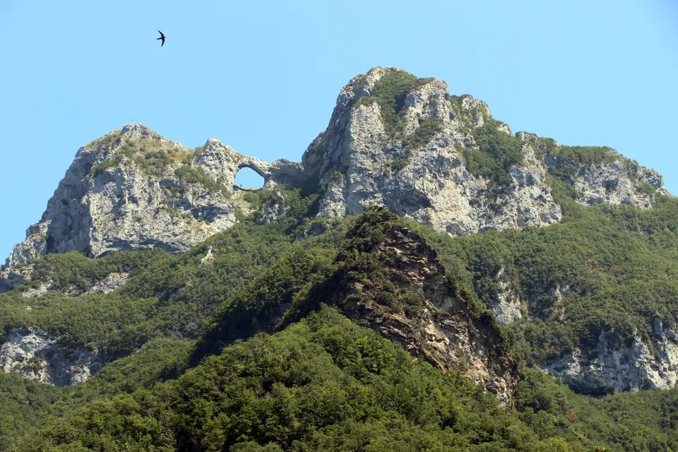 Monte Forato, the pierced peak
