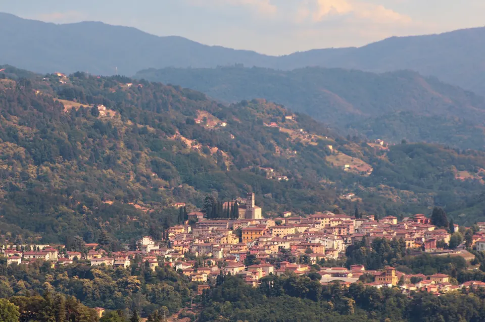 Barga above the valley