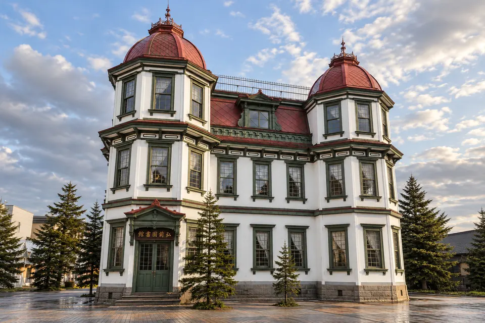 The former Hirosaki City Library, a Meiji Western building
