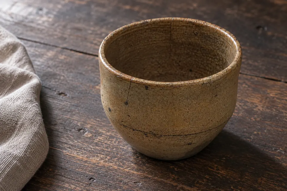 A Karatsu-yaki tea bowl