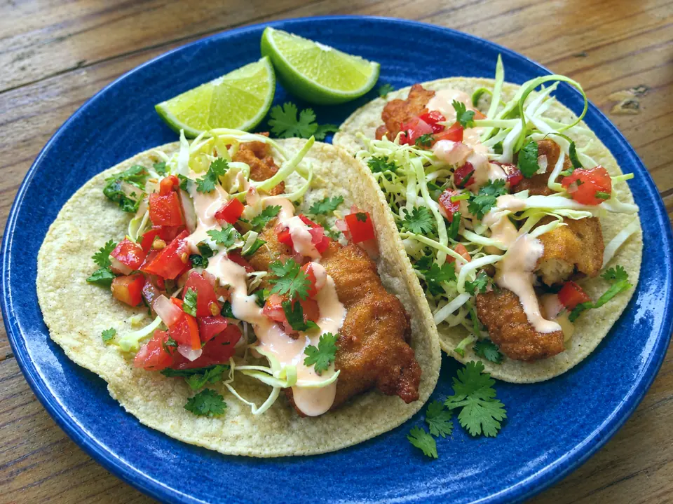 Baja fish tacos