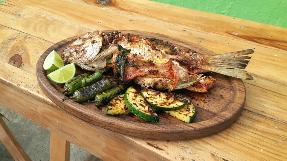 Grilled whole fish