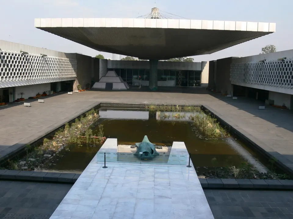 The courtyard of the Anthropology Museum