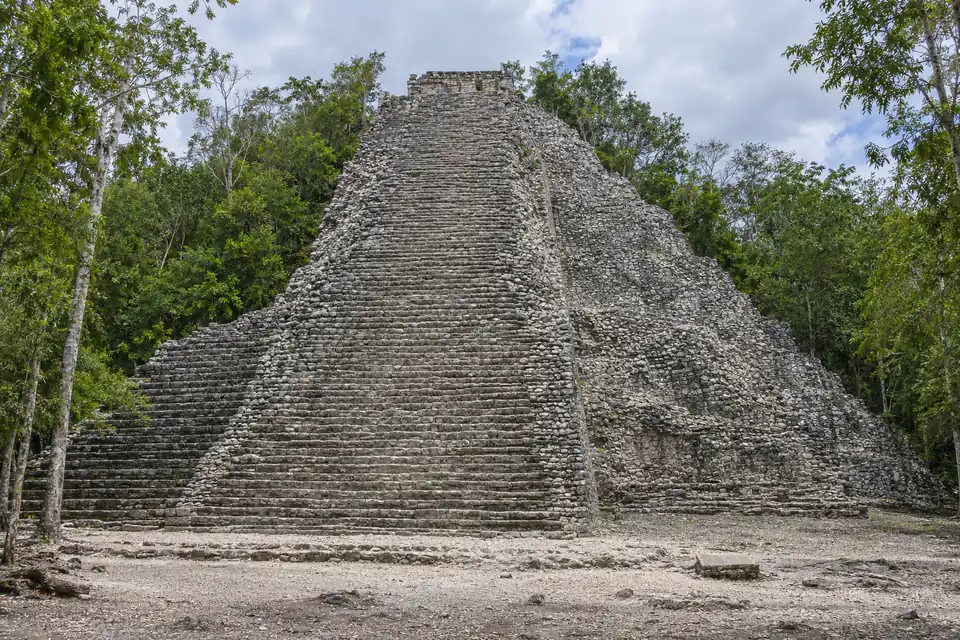 Nohoch Mul, the great pyramid at Cobá