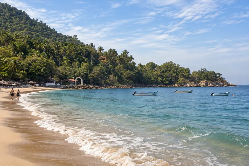 The beach at Mismaloya