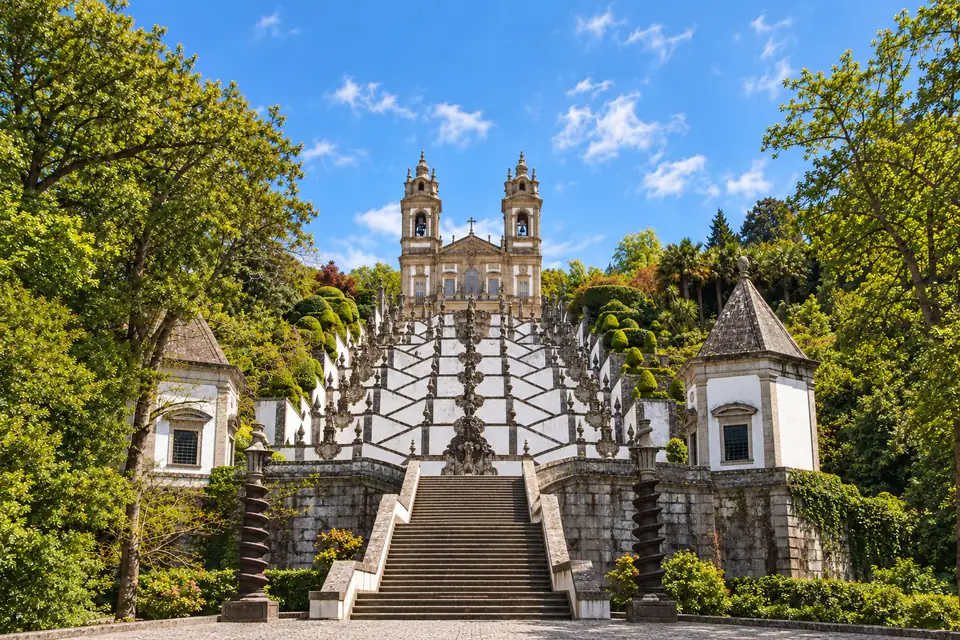 The zigzag Baroque steps and fountains of Bom Jesus