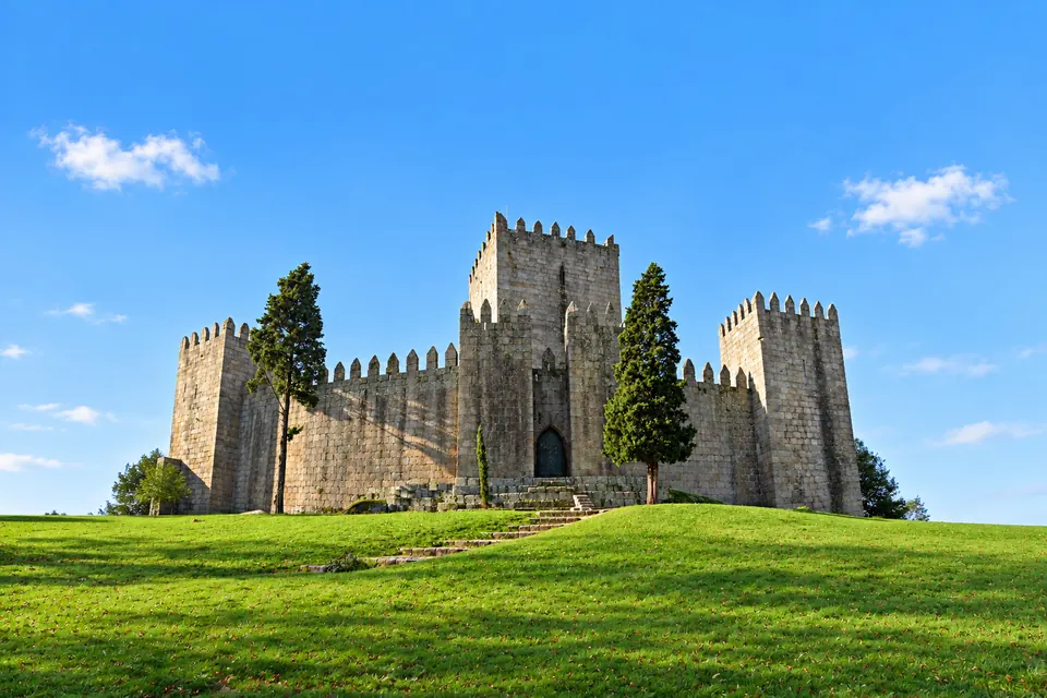 The eight towers and keep of the birthplace of Portugal