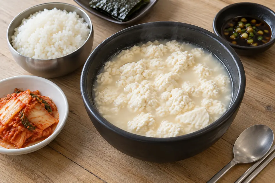 Chodang soft tofu curdled with seawater