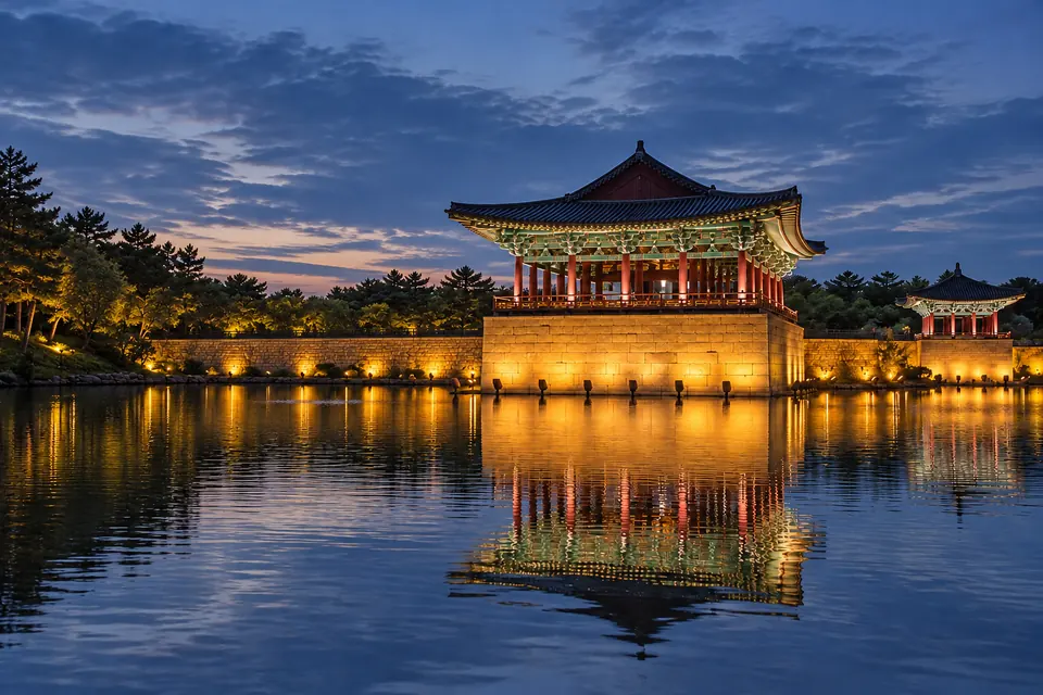 Donggung Palace and Wolji Pond reflections