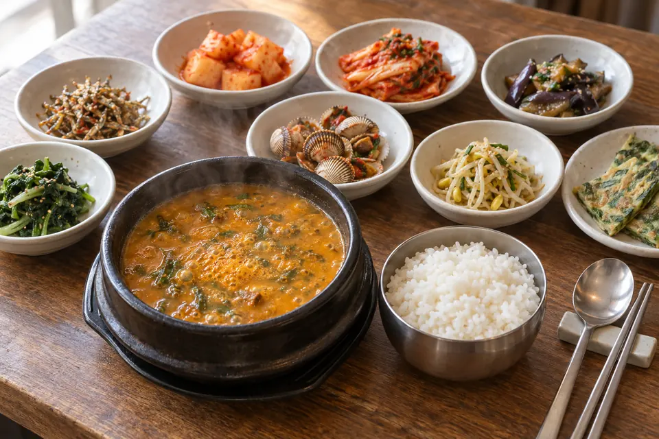 Mudskipper soup and a southern set-meal table
