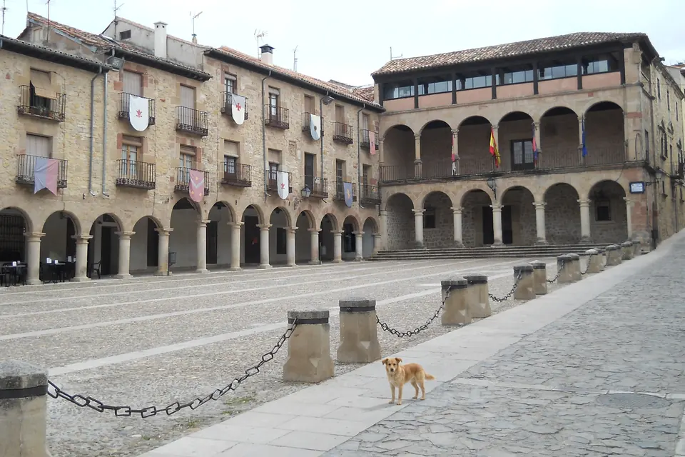 The porticoed Renaissance Plaza Mayor