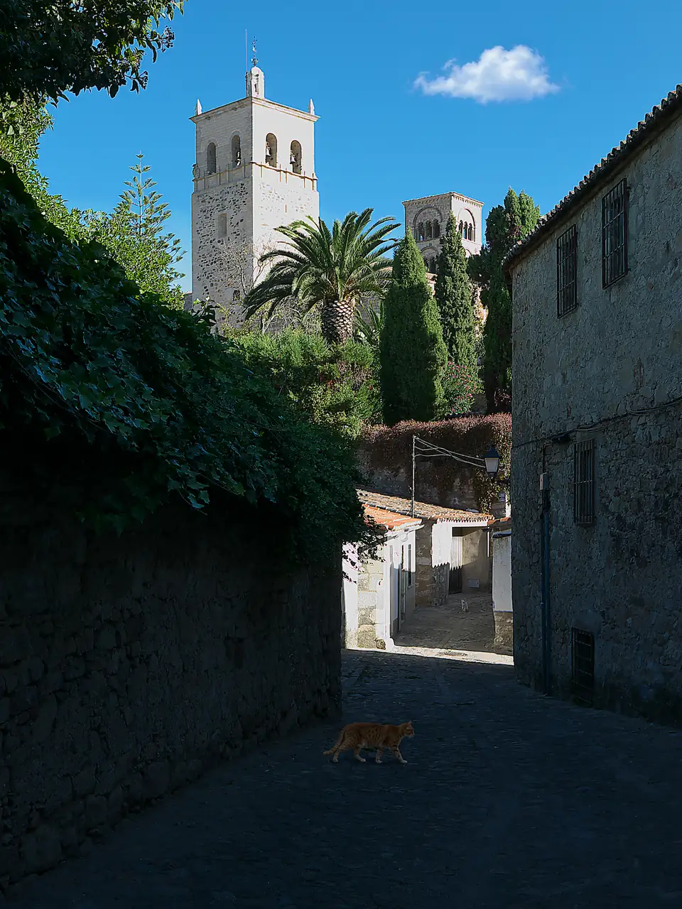 The cobbled lanes of the upper town
