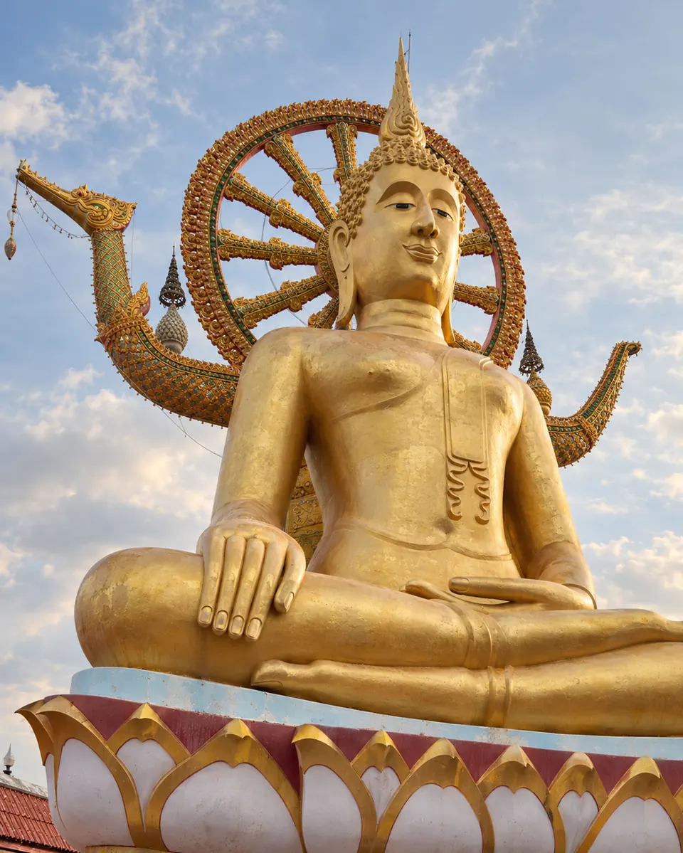 The Big Buddha on Koh Faan against the sky