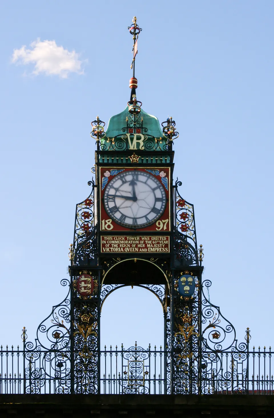 The Eastgate Clock on the city walls