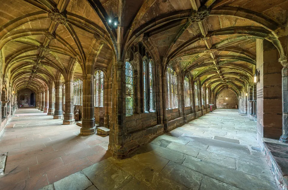 The cloister of Chester Cathedral