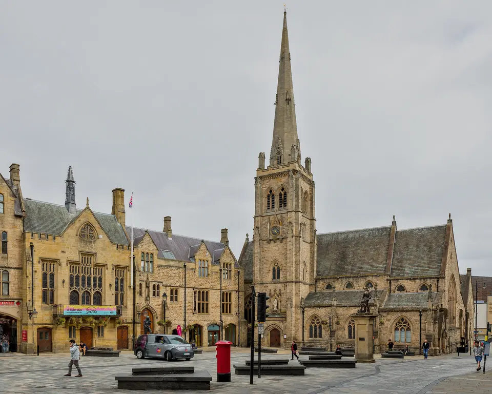 The Market Place and the Neptune statue