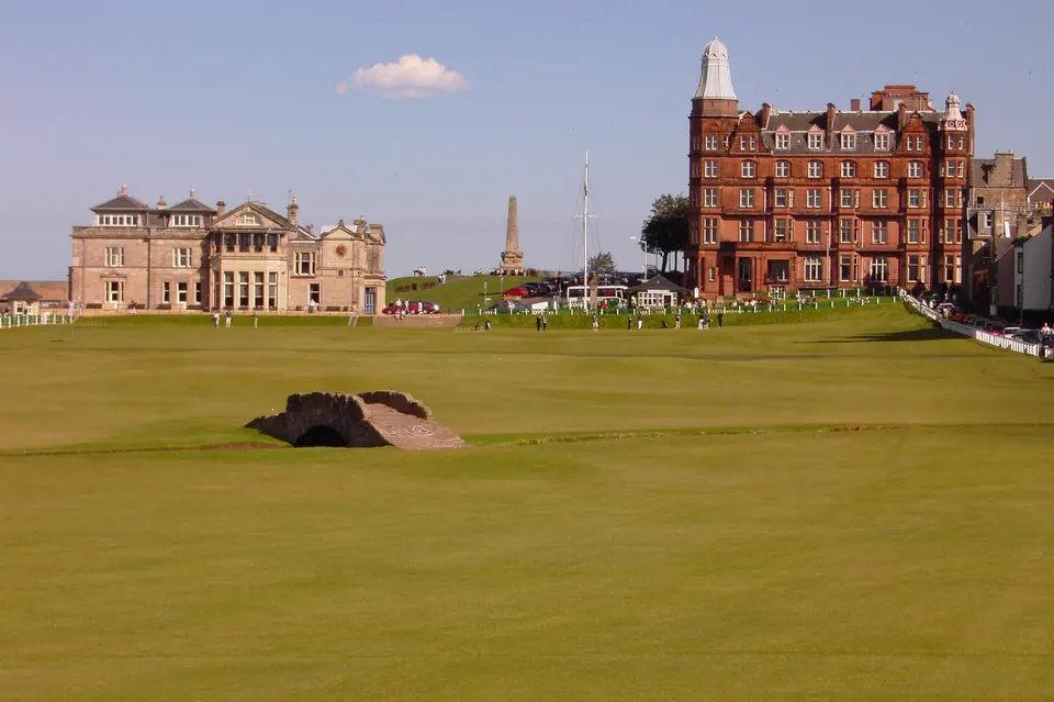 The Swilcan Bridge on the 18th of the Old Course