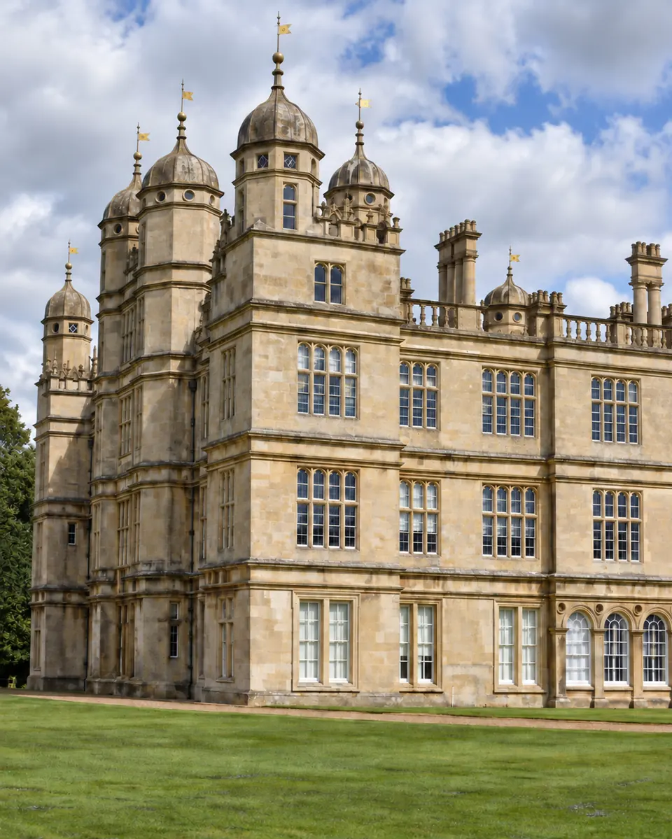 Burghley House, the southwest corner