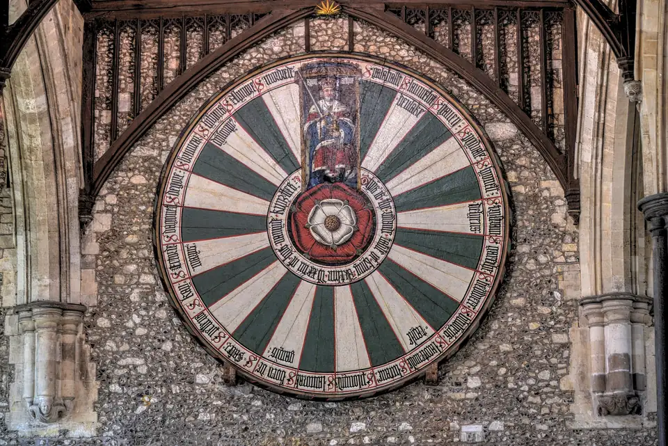 The Round Table on the wall of the Great Hall